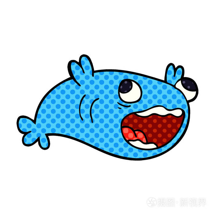 动画片涂鸦的鱼