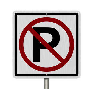 允许标志禁止停车