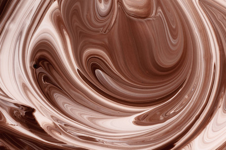 抽象背景, 热融化的巧克力和牛奶飞溅混合模式