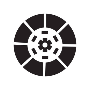 时尚离合器标志概念上的白色背景从豪华收藏.