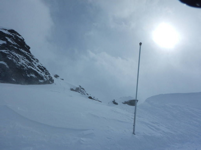 一个美丽的 skitouring 在冬天阿尔卑斯在奥地利