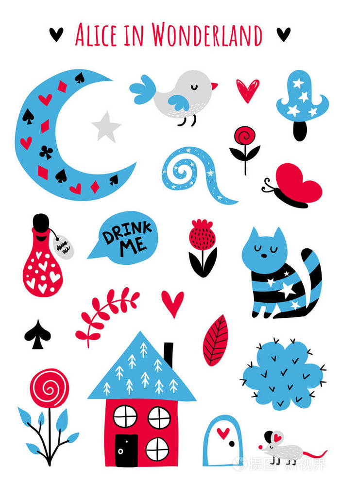 矢量童话元素