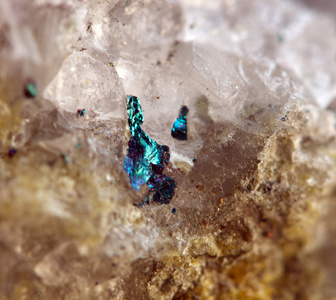 水晶石。极端 closeup.macro
