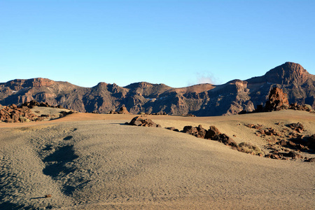 风景从国家公园 Teide, 特内里费岛, 加那利群岛, 西班牙