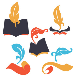 符号写作旧书籍,羊皮纸,阅读和写作的符号照片