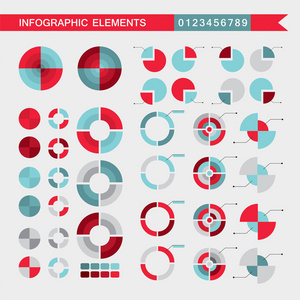 一组信息图元素, 图表, 图表, 图表向量例证