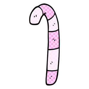 动画片涂鸦粉红色糖果手杖