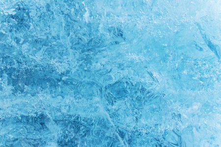 蓝色冰质地, 冬天背景, 冰面纹理