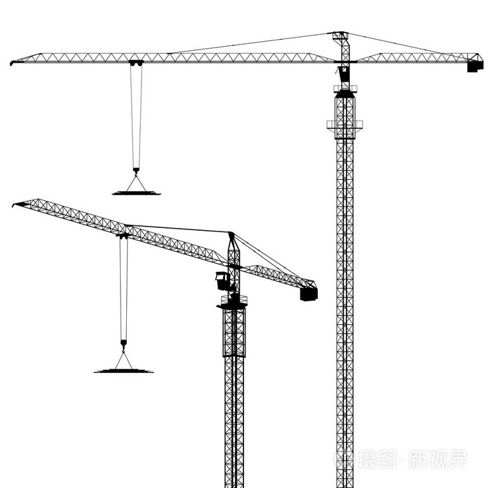 塔式起重机插画-正版商用图片08g51x-摄图新视界