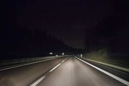 天黑了道路图片图片