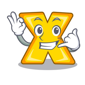 叫我乘法符号图标查出的吉祥物向量例证照片