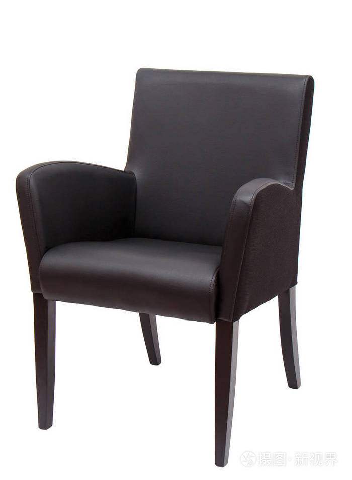 在白色背景上孤立的现代椅子