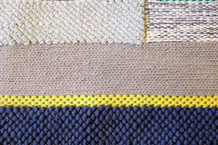 五颜六色的传统秘鲁风格, 特写地毯表面。纹理