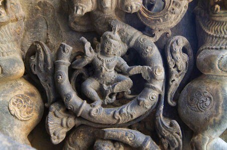 Kasivisvesvara 寺又称 Kashivishvanatha 寺, 存在 1087 Ce, Hoysala 王 Vee