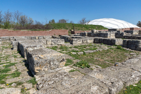 保加利亚第一帝国中世纪要塞 Pliska, Shumen 地区的首都废墟