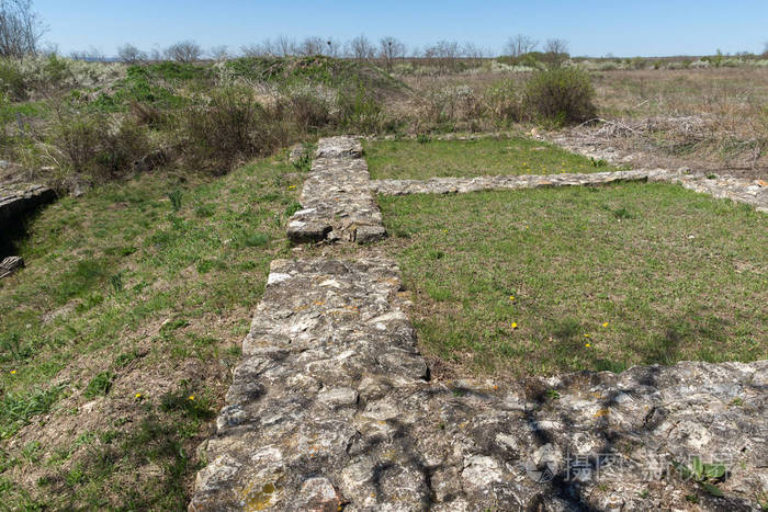 保加利亚第一帝国中世纪要塞 Pliska, Shumen 地区的首都废墟