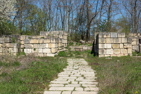 保加利亚第一帝国中世纪要塞 Pliska, Shumen 地区的首都废墟