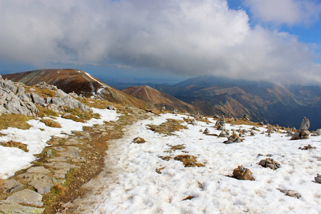 czerwone wierchy，塔特拉山，波兰