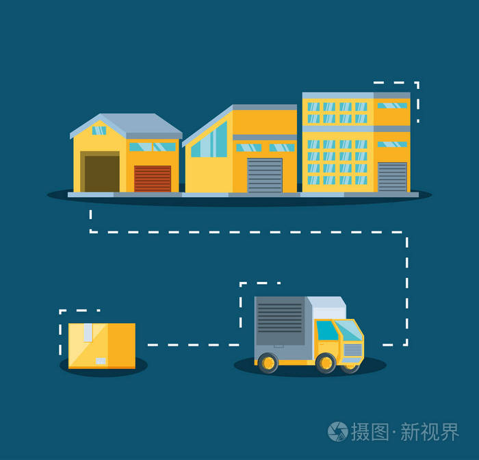 仓库建设与卡车送货服务