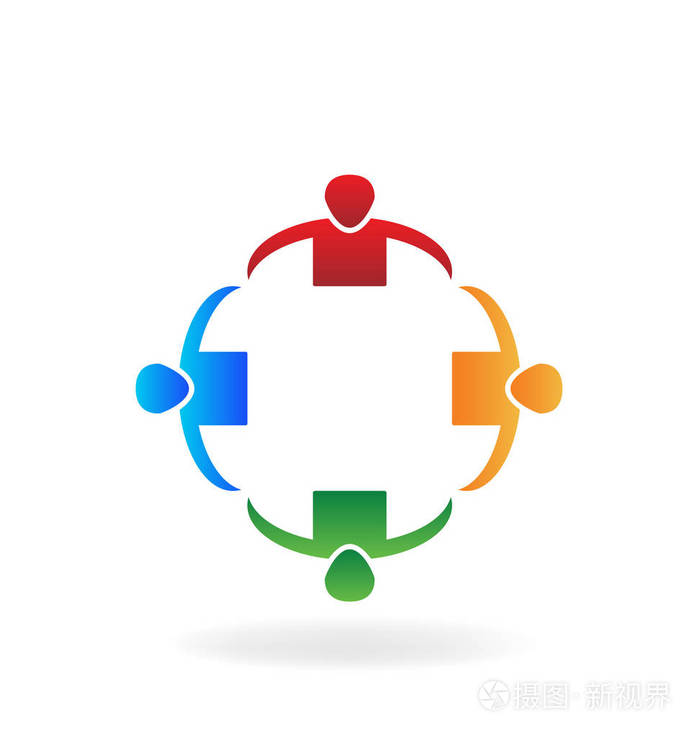 圈子群向量中的团队合作人