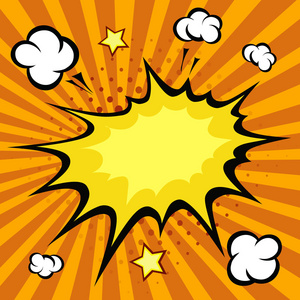 comic book exploze, vektorové ilustrace漫画书爆炸,矢量图照片