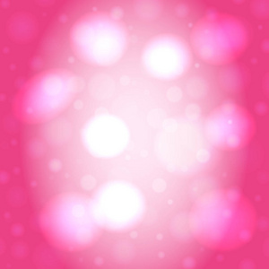 抽象平滑模糊光粉红色方形矢量背景与散景灯