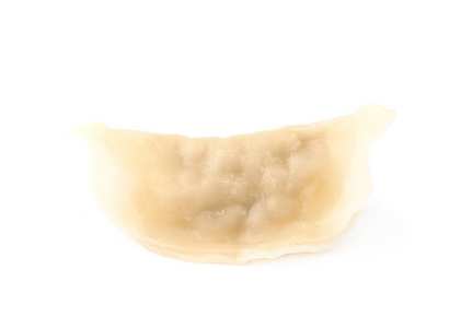 分离出的单个煮的饺子照片