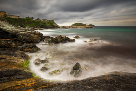 Plaisance de 人马港与岩石前景, 科西嘉, 法国