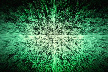 抽象技术计算机几何电子板背景纹理在绿色颜色概念为网络横幅图电路系统网络