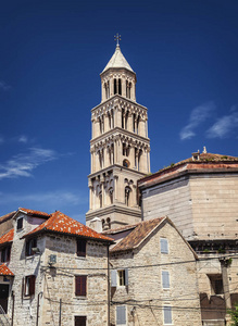 圣 Domnius 大教堂钟楼在分裂, 克罗地亚