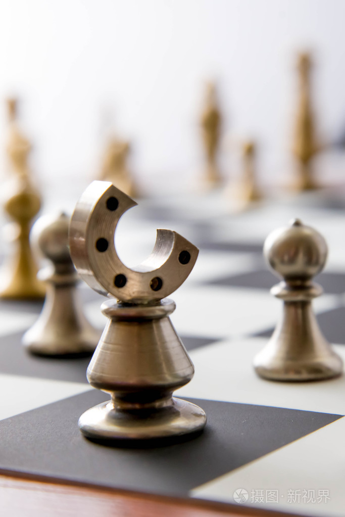 国际象棋游戏视图的棋盘上的棋子