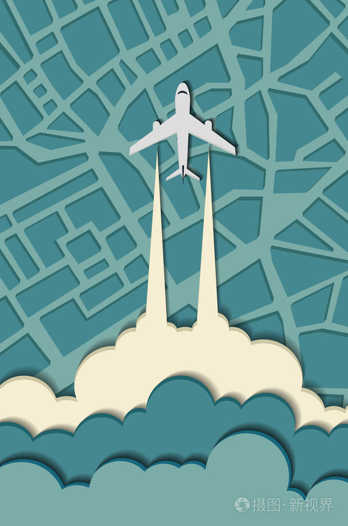 抽象现代3d 折纸艺术风格