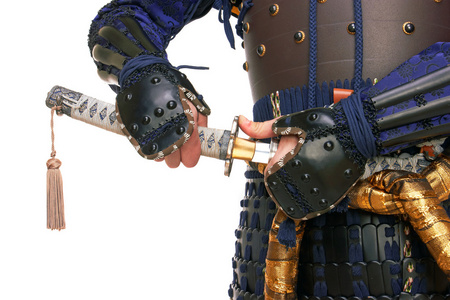 穿上盔甲的武士照片