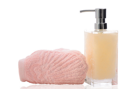 粉红色液体肥皂图片