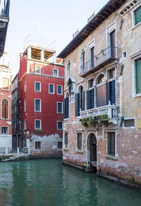 传统的老威尼斯建筑, 威尼斯, 意大利