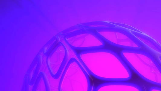 未来派科技设计球形水晶图形的摘要背景