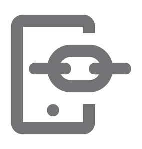 联动移动联动平面矢量图标照片