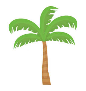 热带树, 叶子形状像一只手显示棕榈树