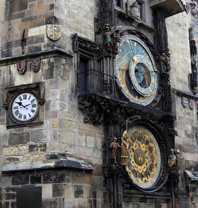 在捷克共和国布拉格天文钟