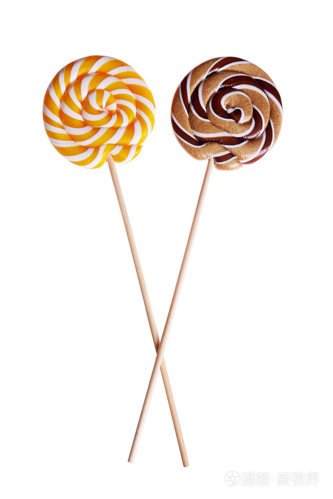 七彩的棒棒糖棍子