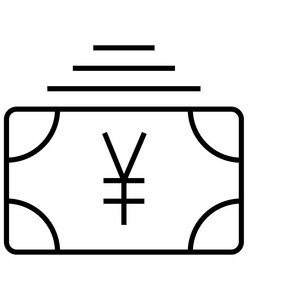 在白色背景上隔离的商业颜色 web 图标