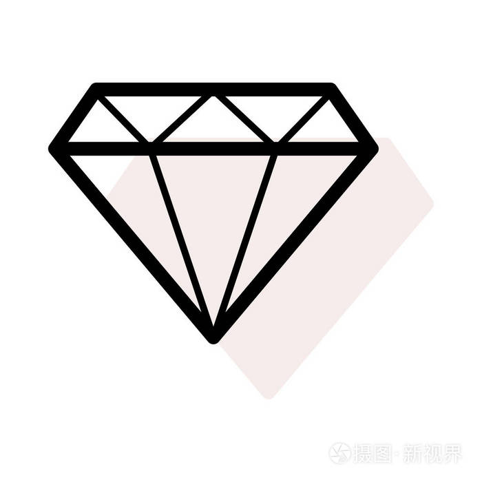 钻石图标矢量图