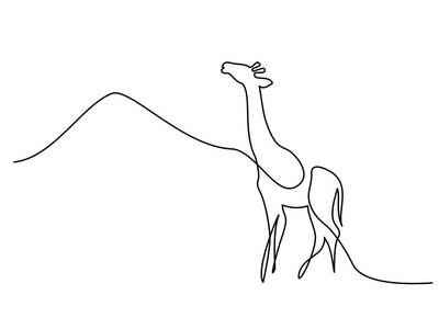 长颈鹿步行标志