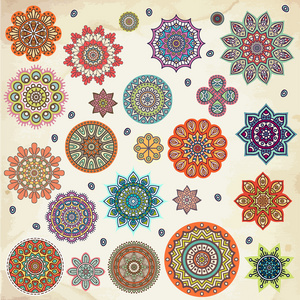 曼陀罗图案图片-曼陀罗图案素材-曼陀罗图案插画-摄图新视界