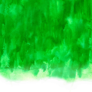 矢量绿色抽象手绘水彩背景