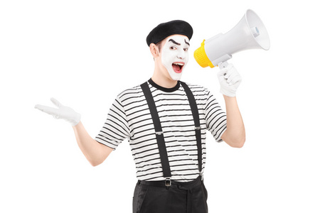 mime 艺术家会上扬声器