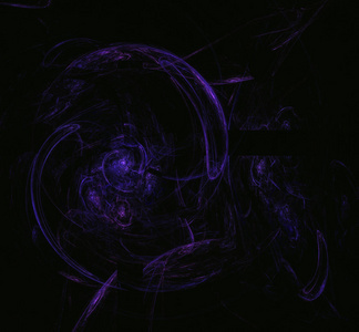 紫色 gractal 圆球体。幻想分形纹理。数字艺术。3d 渲染。计算机生成的图像
