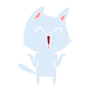 快乐平板彩色动画片猫