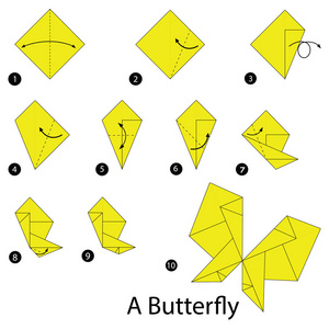 一步一步的说明如何折纸蝴蝶