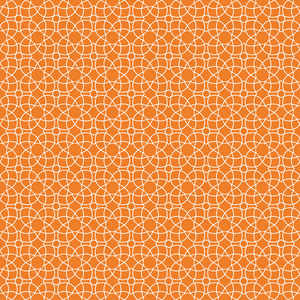 橙色几何打印。网络纺织品和墙纸无缝模式